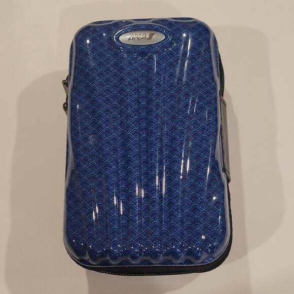 Samsonite ANA First Class Blue Black Zip Travel Case Amenity Toiletry Bag Pouch - Picture 10 of 10